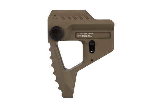Strike Industries FDE Pit AR15 carbine stock is a lightweight collapsible stock compatible with 7-position stocks